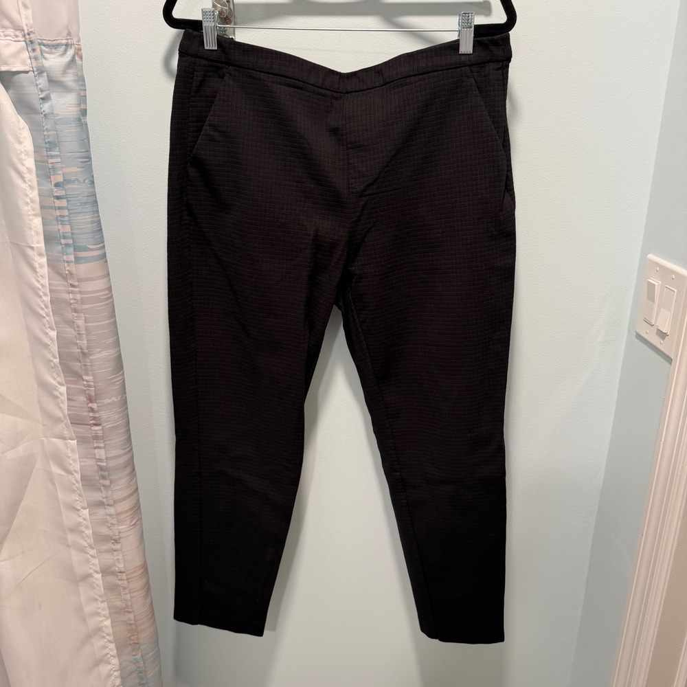 Liverpool Tapered Trousers Black 14/32 Textured Grid Business Casual Work Office